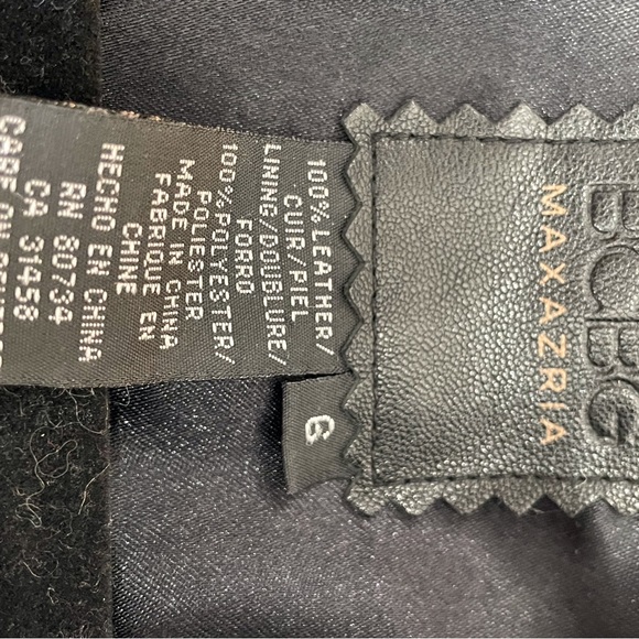 BCBG Minimalist Black Leather Jacket - Picture 7 of 14